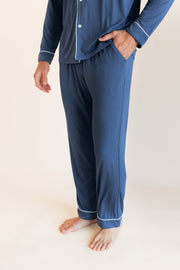 Men's Long Sleeve Pajama Set in Oxford