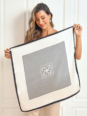 100% Mulberry Silk Printed Square Scarf 68x68cm/26.8