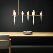 Paper Crane Bird LED Chandelier
