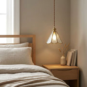 Patterned Glass Pendant Lamp
