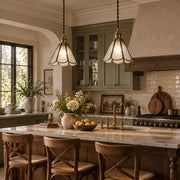 Patterned Glass Pendant Lamp