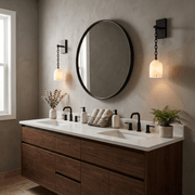 Pendulum Alabaster Wall Sconce