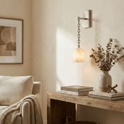 Pendulum Alabaster Wall Sconce