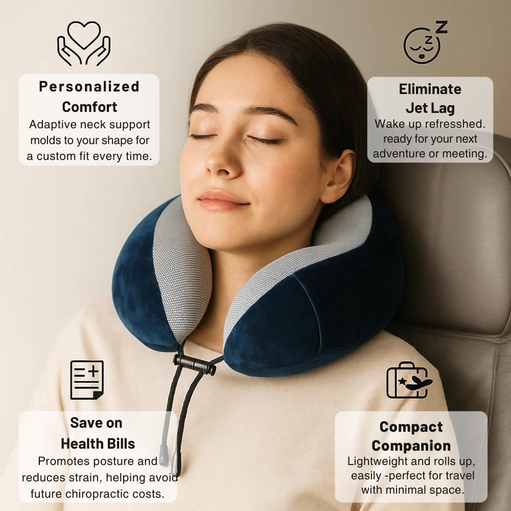 AirRest® Memory Foam Travel Pillow