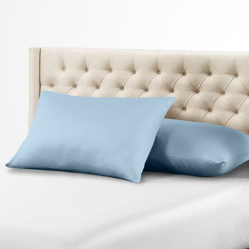 Luxury Zipper Pillowcase & Protector 600 Thread Count 100% Cotton (Pair)