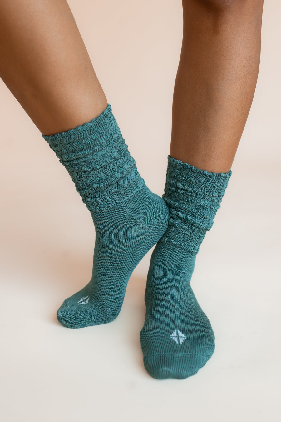 Adult Scrunch Socks in Pine