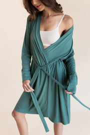 Women's Lounge Robe in Pine