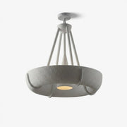 Plaster Drum Chandelier