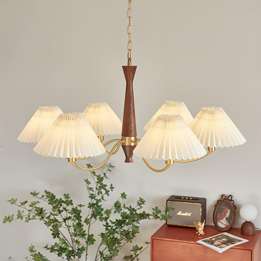 Pleated Chandelier