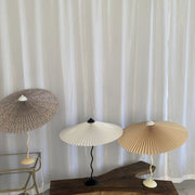 Pleated Hat Table Lamp
