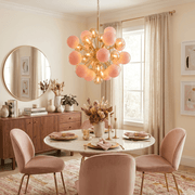 Pomelia Glass Globe Sputnik Chandelier