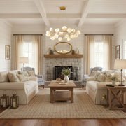 Porcelain Magnolia Chandelier