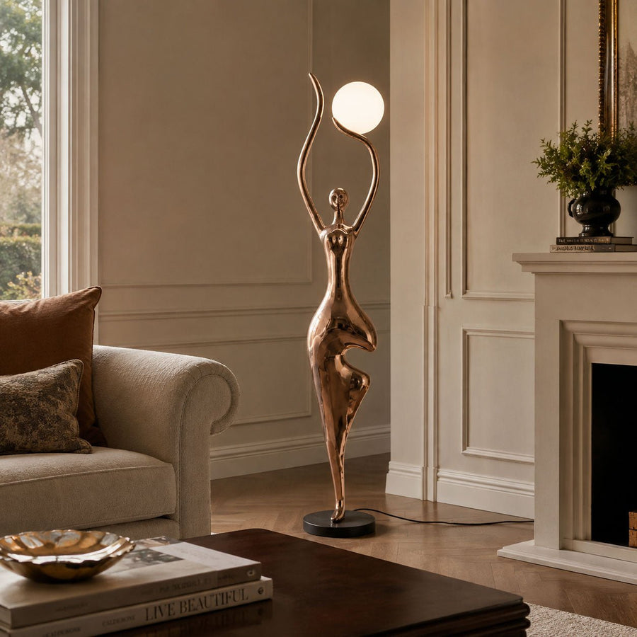 Pose Yoga Sculpture Floor Lamp
