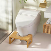 Sleepwyn Bamboo Foldable Toilet Stool with Non Slip Base