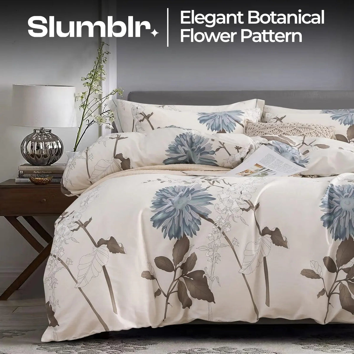 Sleepwyn Cotton Botanical Bedding Set (4 Pcs)