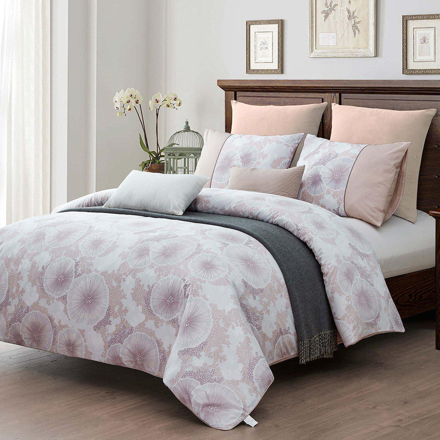 Purple Reef 7 Piece Cotton Duvet Cover Set