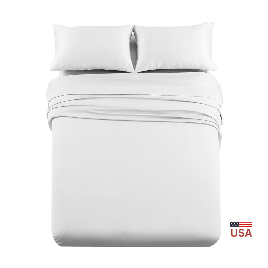 RV Short Queen OR RV King Sheet Sets 100% Cotton Sateen - USA