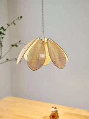 Rattan Lotus Pendant Lamp