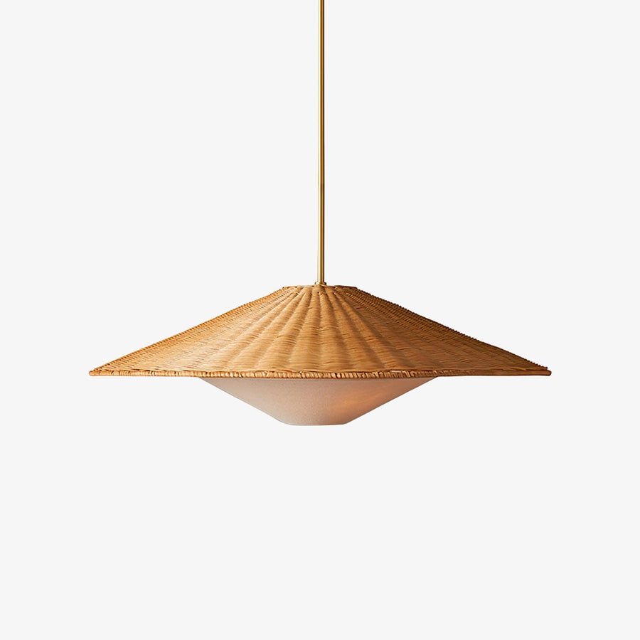 Rattan Hat Pendant Light