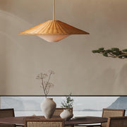 Rattan Hat Pendant Light