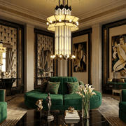 Rayonne Art Deco Pendant Chandelier