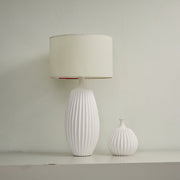 Ribbed Ceramic Table Lamp
