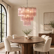 Rose Tubes Glass Chandelier