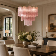 Rose Tubes Glass Chandelier