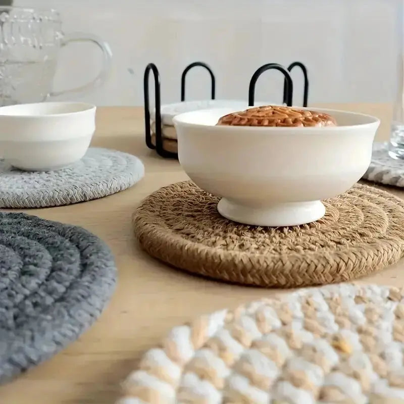 Sleepwyn Knitted Coaster Set (8 Pcs)
