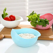 Sleepwyn Plastic Rice Sieve Colander (2Pcs)