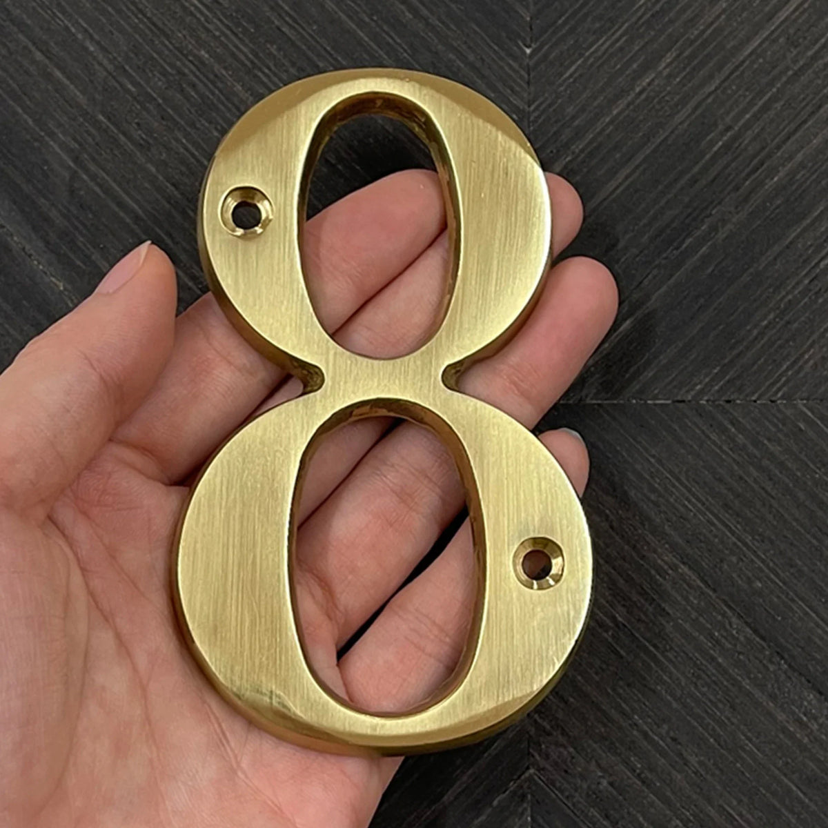 Sleepwyn Polished Brass House Numbers
