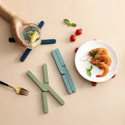 Sleepwyn Foldable Silicone Heat Resistant Trivet (2 Pcs)