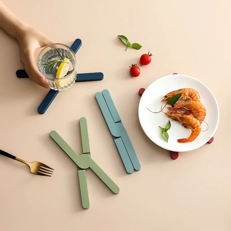 Sleepwyn Foldable Silicone Heat Resistant Trivet (2 Pcs)