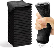 Sleepwyn Black Microfiber Cleaning Cloth Set (50 Pcs)