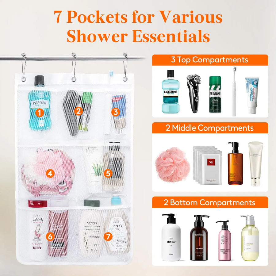 Sleepwyn Mesh Shower Organizer (7 Pockets)