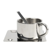 Sleepwyn Stainless Steel Teacup & Saucer Set