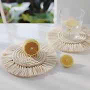 Sleepwyn Boho Cotton Coaster Mat (2 Pcs)