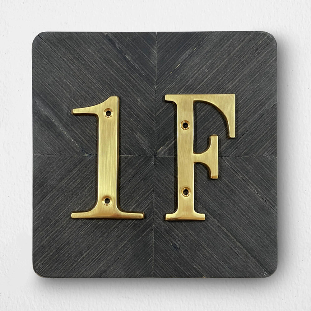 Sleepwyn Polished Brass House Numbers