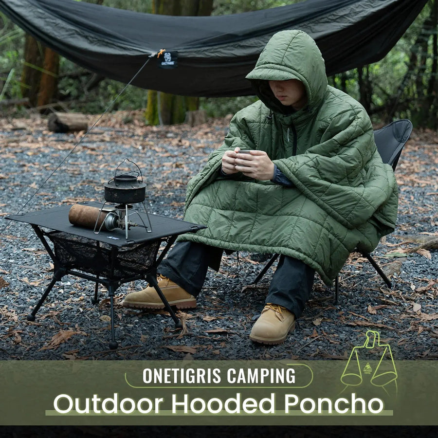 Sleepwyn Hooded Camping Blanket Poncho