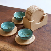 Sleepwyn Walnut Wood Coasters (6 Pcs)
