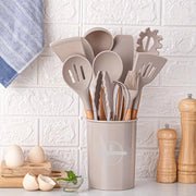 Sleepwyn Silicone Kitchen Utensils Set (12 Pcs)