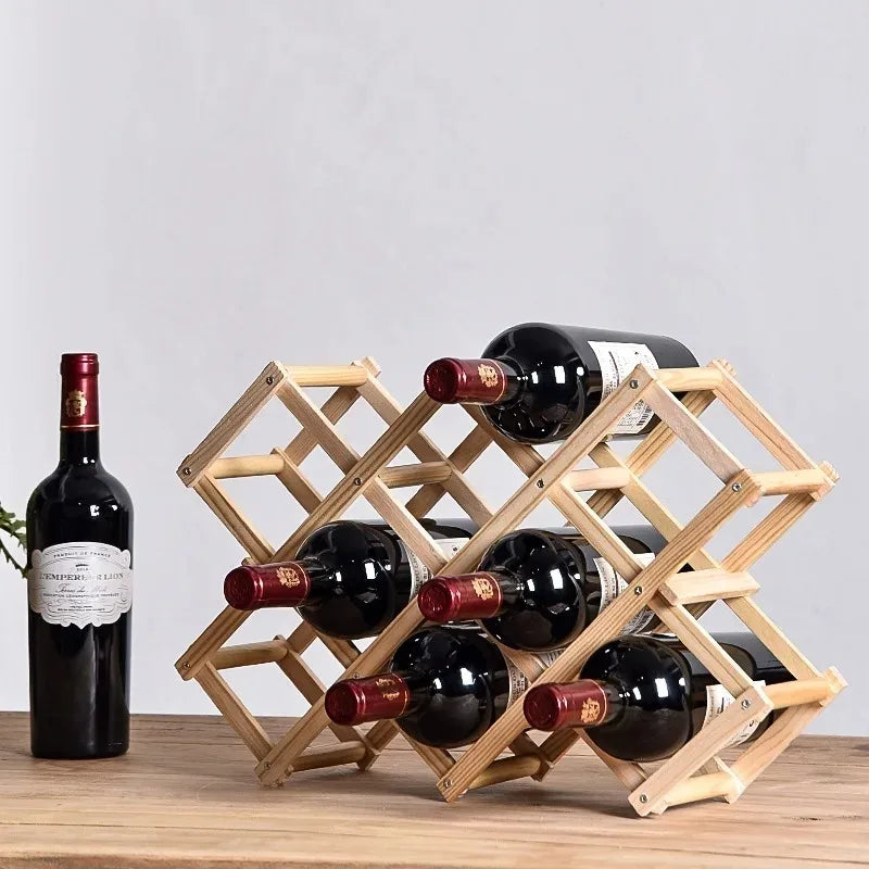 Sleepwyn Foldable Wooden Wine Rack
