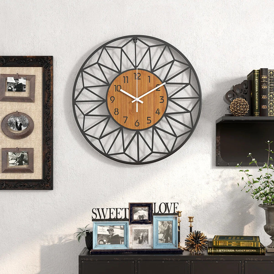 Sleepwyn Geometric Metal Wall Clock