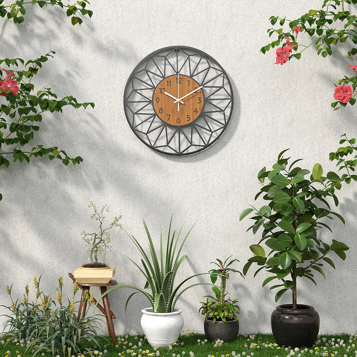 Sleepwyn Geometric Metal Wall Clock