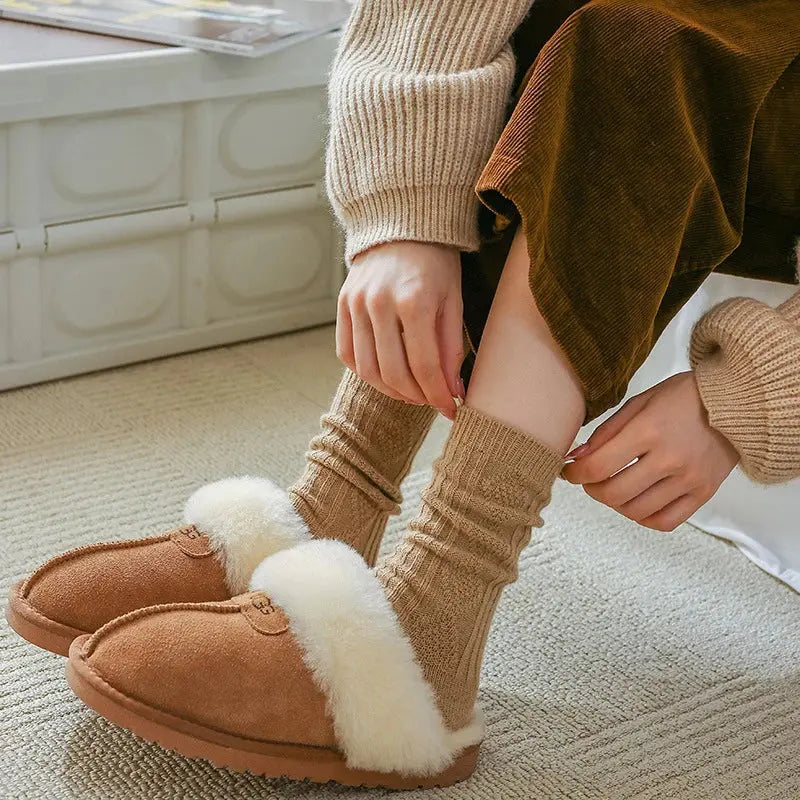 Sleepwyn Thermal Wool Lounge Socks Thick Knit Set