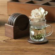 Sleepwyn Walnut Wood Coasters (6 Pcs)