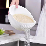 Sleepwyn Plastic Rice Sieve Colander (2Pcs)