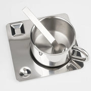 Sleepwyn Stainless Steel Teacup & Saucer Set