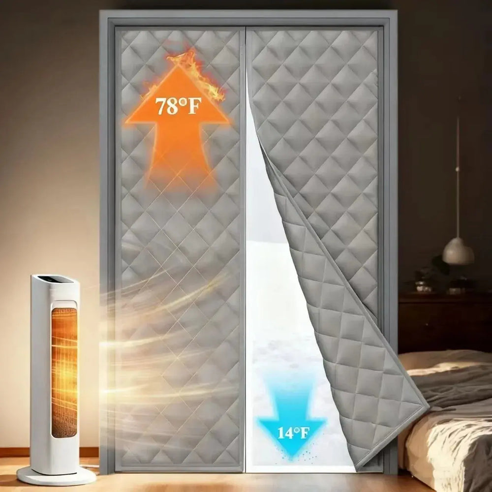 Sleepwyn Waterproof Coldproof Magnetic Cotton Door Curtain