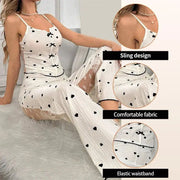Sleepwyn Women’s Transparent Mesh Lace Pajama Set